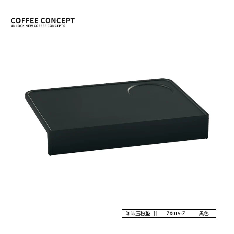 【COFFEE CONCEPT】Silicone Espresso Tamping Mat, Coffee Bar Station Organizer, Multi-function Tamper Stand & Distributor Base, Anti-slip Drain Pad for Coffee Corner