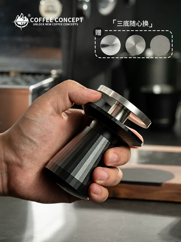 【COFFEE CONCEPT】Constant Force Impact Espresso Tamper, 30LB Consistent Pressure Coffee Tamper with Spring Rebound, 3-in-1 Barista Tool Set for Espresso Machine