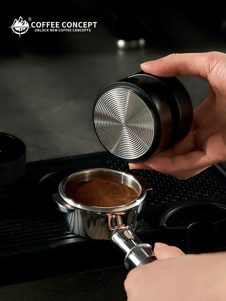 【COFFEE CONCEPT】Walnut Wood 3-in-1 Espresso Tamper & Distributor Set 51/53/58mm