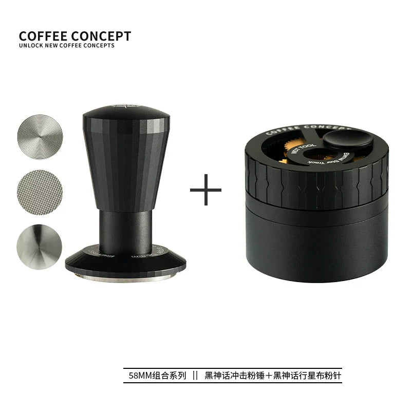 COFFEE CONCEPT Black Myth Planetary WDT Tool | Rotary Needle Distributor | 51/54/58mm