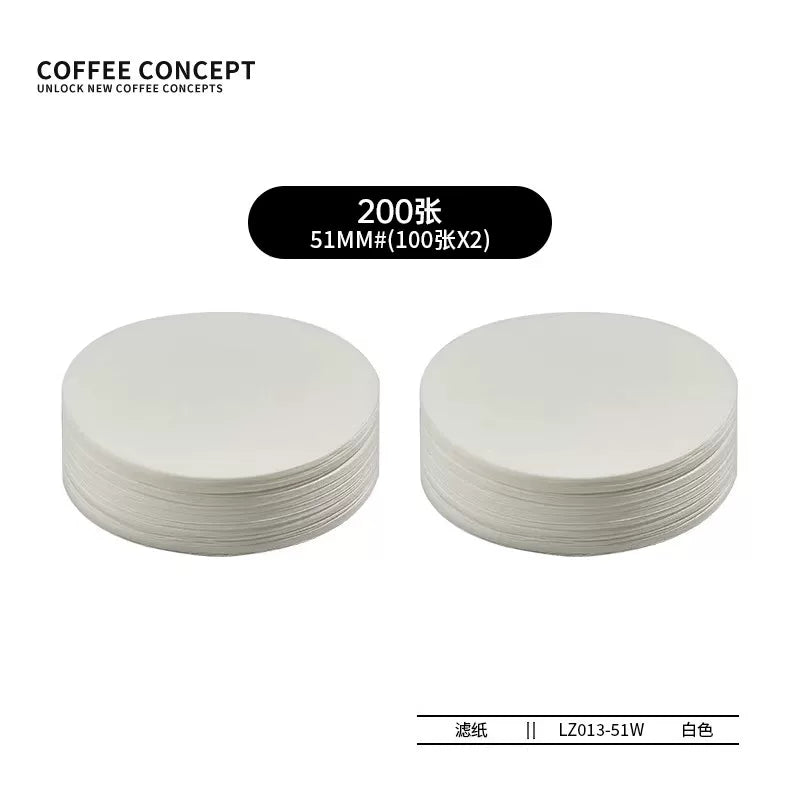 【COFFEE CONCEPT】Coffee Filter Paper 51/53/54/58mm, Round Secondary Filter Paper for Portafilter Filter Basket
