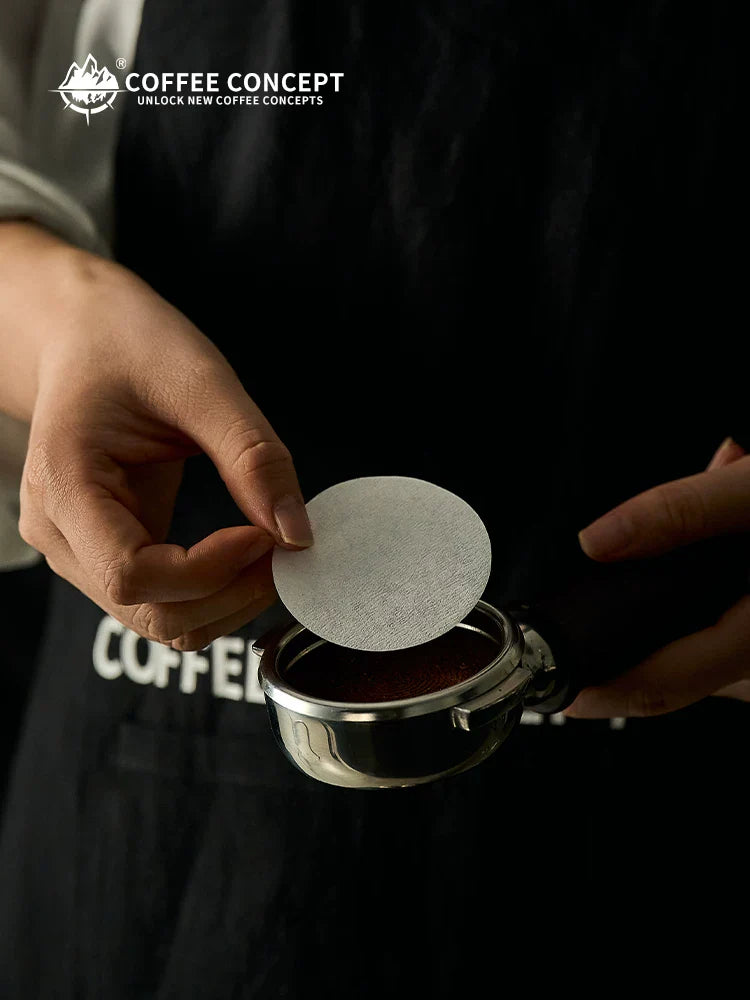 【COFFEE CONCEPT】Coffee Filter Paper 51/53/54/58mm, Round Secondary Filter Paper for Portafilter Filter Basket