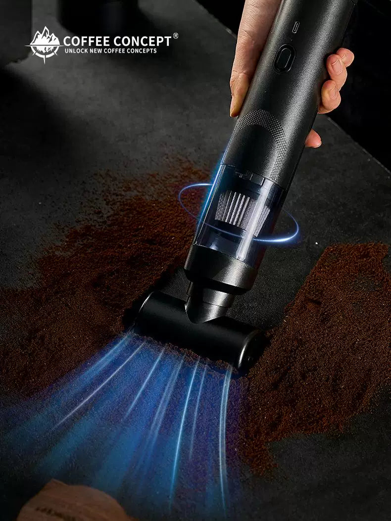 【COFFEE CONCEPT】Coffee Powder Vacuum Cleaner – Handheld High-Suction Grinder Dust Collector for Espresso Bar Counter & Home
