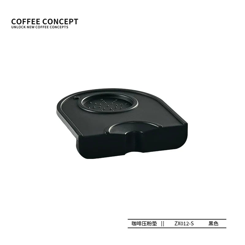 【COFFEE CONCEPT】Silicone Espresso Tamping Mat, Coffee Bar Station Organizer, Multi-function Tamper Stand & Distributor Base, Anti-slip Drain Pad for Coffee Corner
