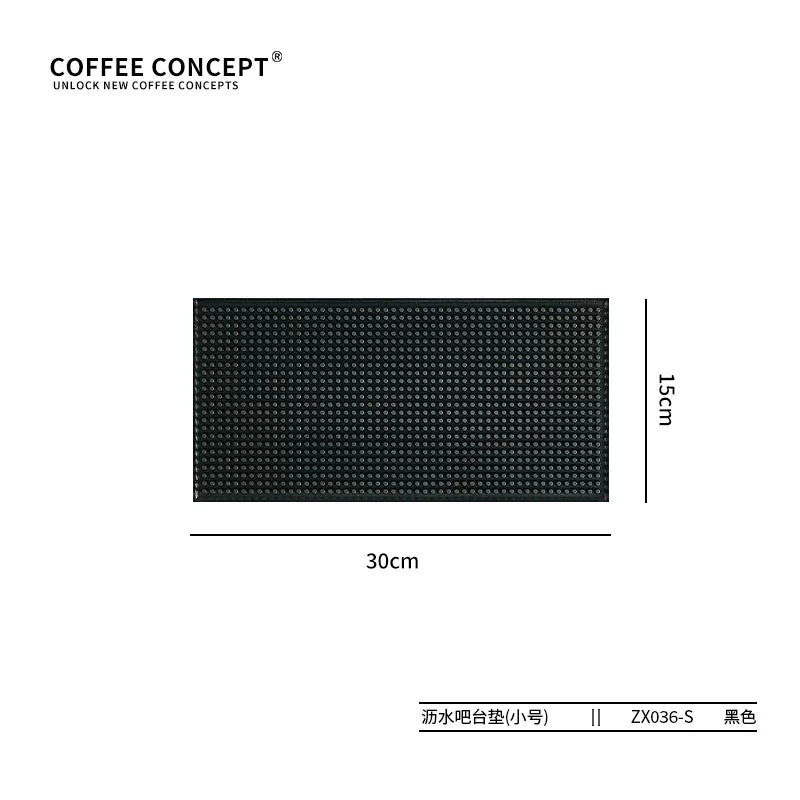 【COFFEE CONCEPT】Silicone Espresso Tamping Mat, Coffee Bar Station Organizer, Multi-function Tamper Stand & Distributor Base, Anti-slip Drain Pad for Coffee Corner