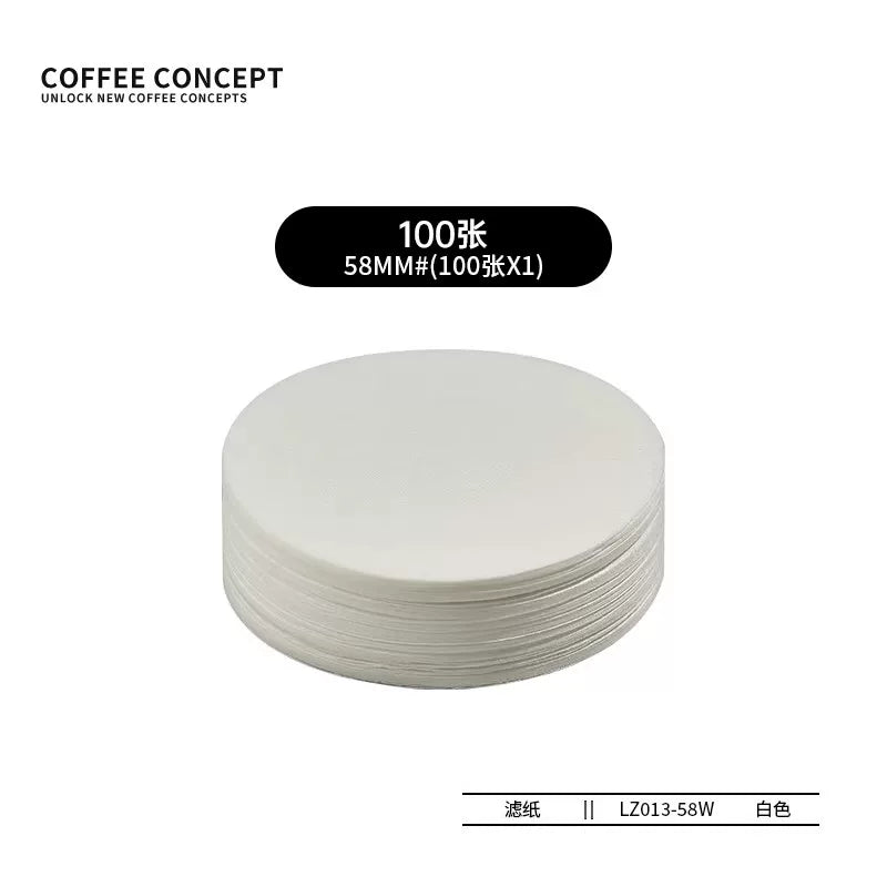 【COFFEE CONCEPT】Coffee Filter Paper 51/53/54/58mm, Round Secondary Filter Paper for Portafilter Filter Basket