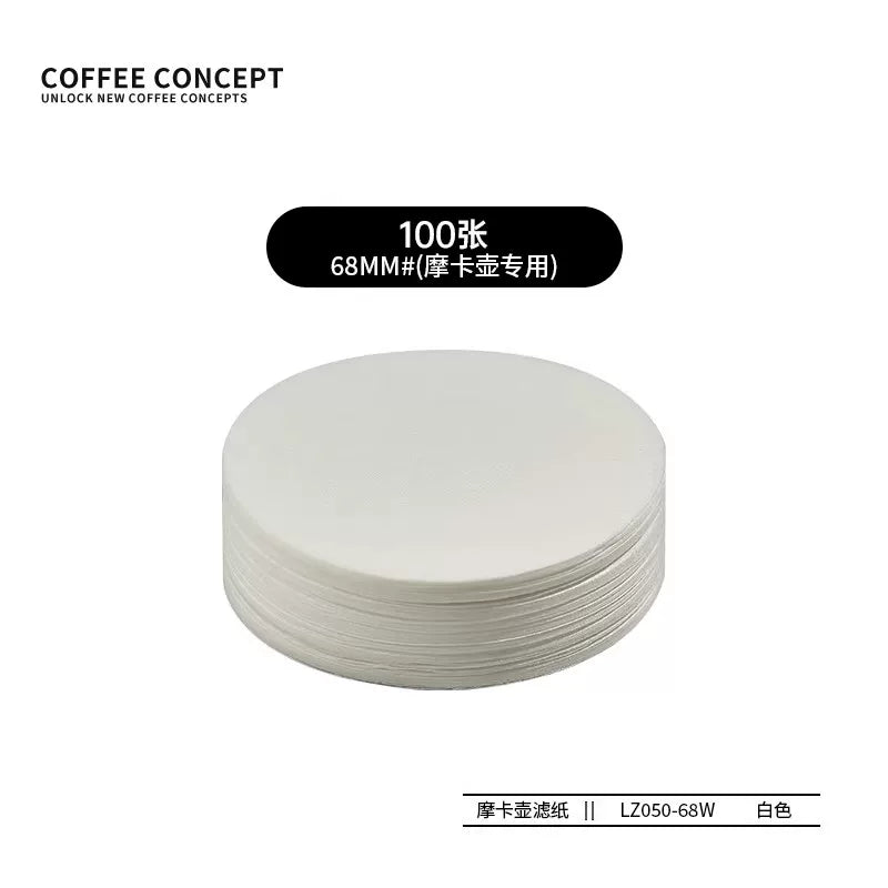 【COFFEE CONCEPT】Coffee Filter Paper 51/53/54/58mm, Round Secondary Filter Paper for Portafilter Filter Basket