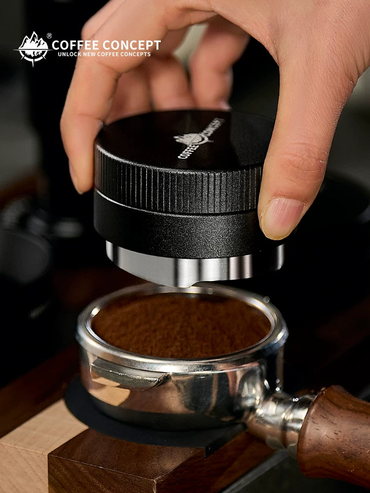 【COFFEE CONCEPT】Vertical Striped Gravity Coffee Distributor, 51/53/58mm Self-Weight Espresso Distribution Tool & Tamper Set
