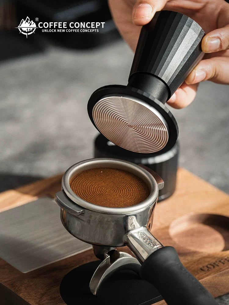 【COFFEE CONCEPT】Constant Force Impact Espresso Tamper, 30LB Consistent Pressure Coffee Tamper with Spring Rebound, 3-in-1 Barista Tool Set for Espresso Machine
