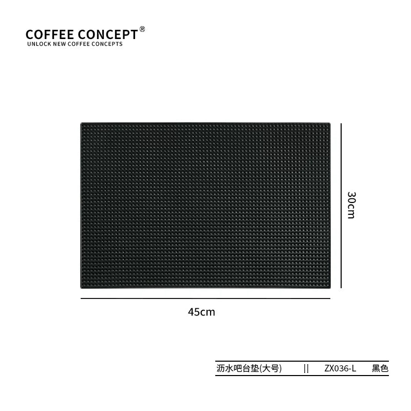 【COFFEE CONCEPT】Silicone Espresso Tamping Mat, Coffee Bar Station Organizer, Multi-function Tamper Stand & Distributor Base, Anti-slip Drain Pad for Coffee Corner