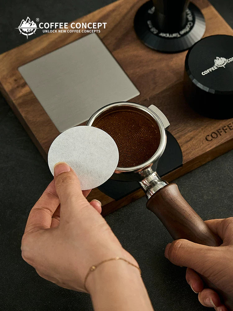 【COFFEE CONCEPT】Coffee Filter Paper 51/53/54/58mm, Round Secondary Filter Paper for Portafilter Filter Basket