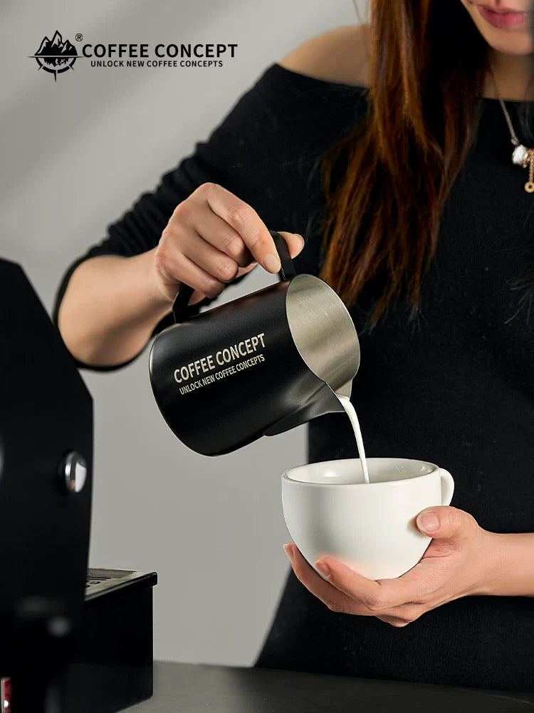COFFEE CONCEPT Eagle Beak Latte Art Milk Pitcher | Precision Spout | 304 Stainless Steel | 400ml / 600ml Professional Barista Frothing Cup