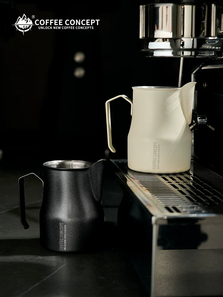 COFFEE CONCEPT Bell Milk Pitcher | 500ml Stainless Steel Latte Art Steaming Jug | Tapered Spout for Cappuccino & Flat White