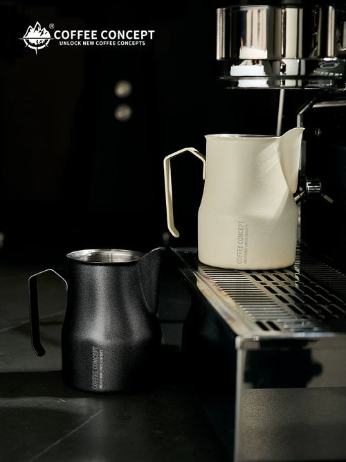COFFEE CONCEPT Bell Milk Pitcher | 500ml Stainless Steel Latte Art Steaming Jug | Tapered Spout for Cappuccino & Flat White