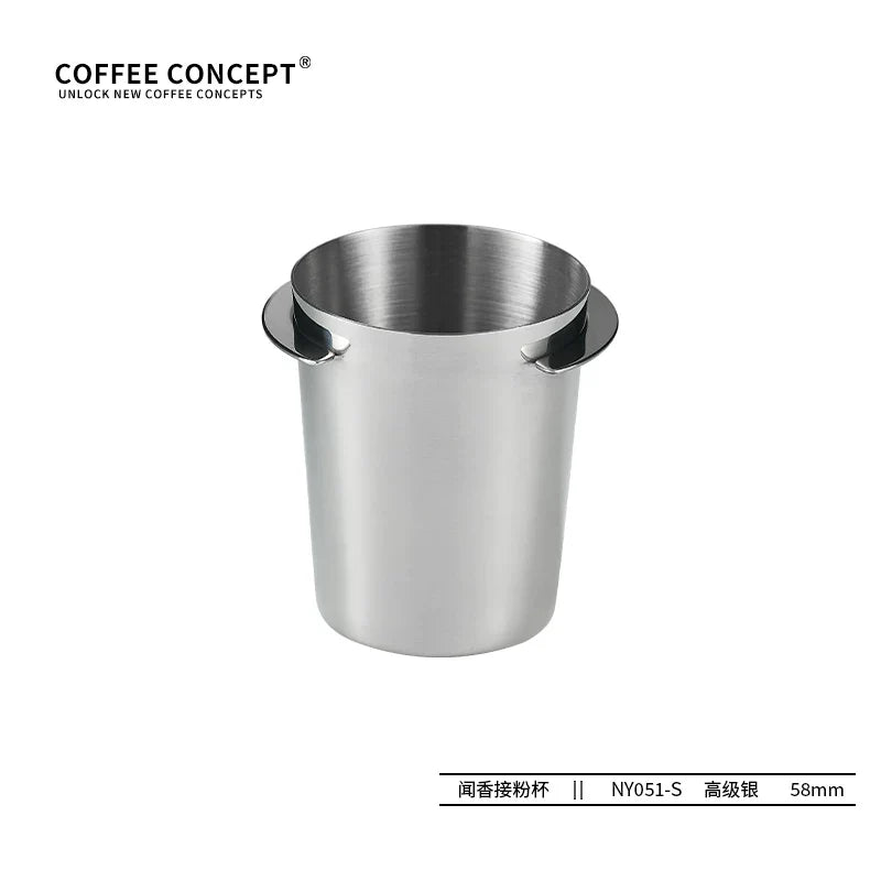 【COFFEE CONCEPT】Coffee Dosing Cup for Smelling & Grinding, 58mm Portafilter Inverted Dosing Cup, Measuring Cup for Pour-over Coffee