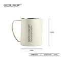 COFFEE CONCEPT Eagle Beak Latte Art Milk Pitcher | Precision Spout | 304 Stainless Steel | 400ml / 600ml Professional Barista Frothing Cup