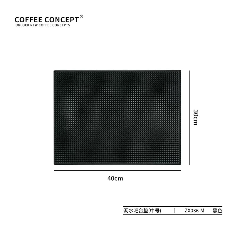 【COFFEE CONCEPT】Silicone Espresso Tamping Mat, Coffee Bar Station Organizer, Multi-function Tamper Stand & Distributor Base, Anti-slip Drain Pad for Coffee Corner
