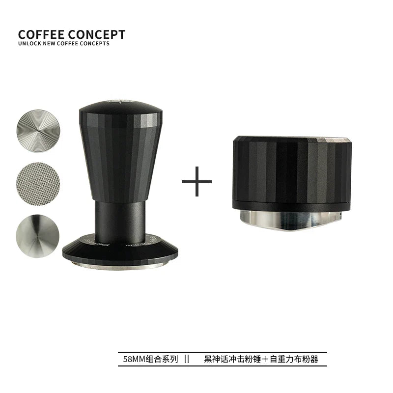 COFFEE CONCEPT Black Myth Planetary WDT Tool | Rotary Needle Distributor | 51/54/58mm